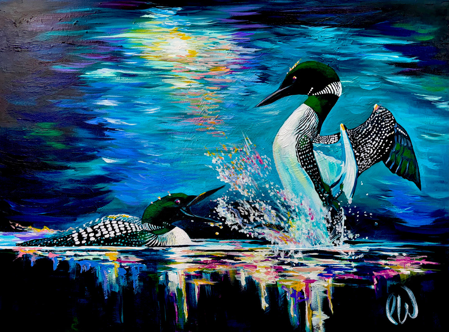 Sunset Loons